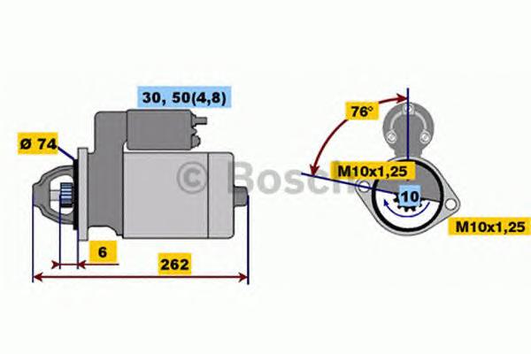 0001218166 Bosch Стартер двигуна