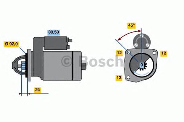 0001218768 Bosch Стартер двигуна
