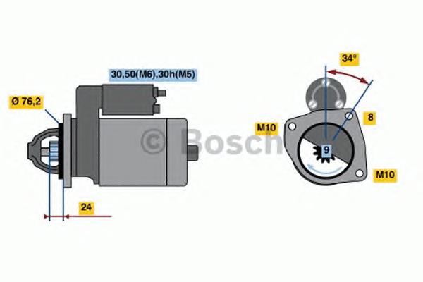 Стартер Bosch 0001107442 ціна, від 35.47 USD