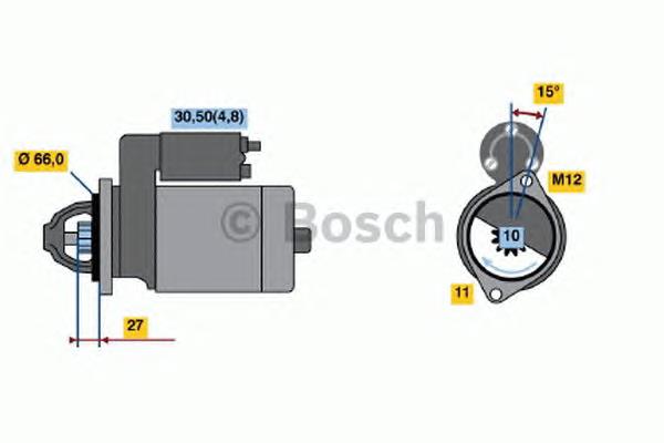 Стартер 0001107508 Bosch