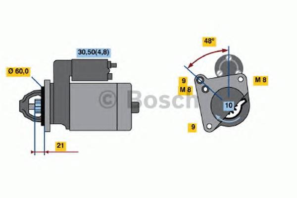 0001106405 Bosch Стартер двигуна