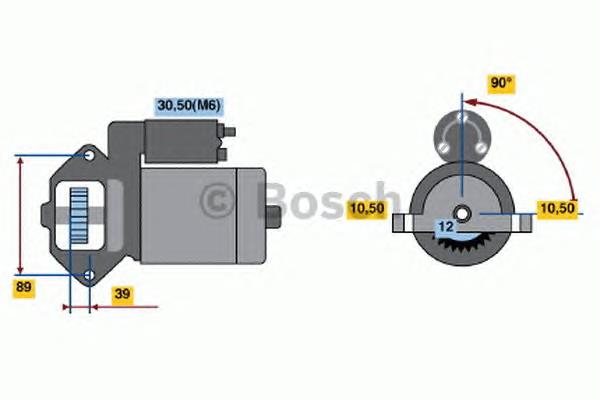 Стартер Bosch 0001109205 ціна, від 56.31 USD