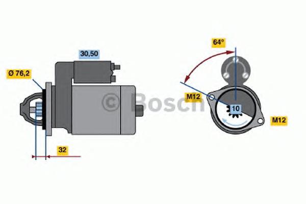 Стартер 0001109066 Bosch