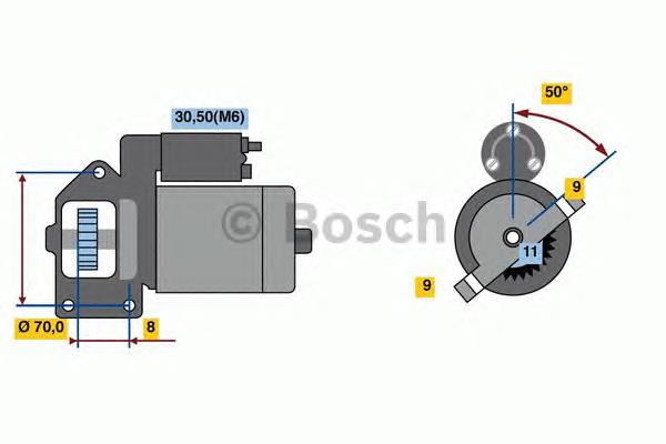 Стартер Bosch 0001109069 ціна, від 53.43 USD