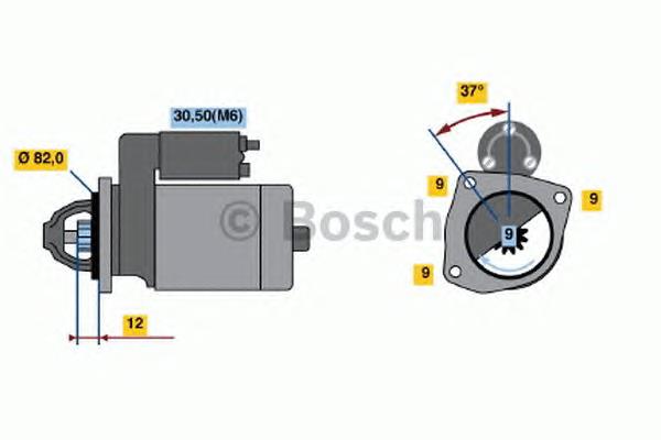 Стартер 0001109270 Bosch