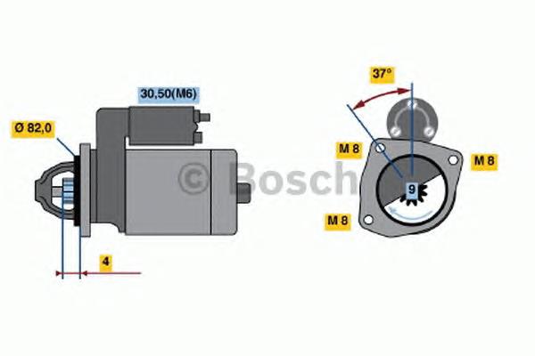 Стартер Bosch 0001109300 ціна, від 93.41 USD
