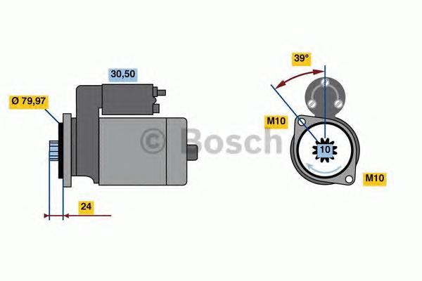Стартер 0001109399 Bosch