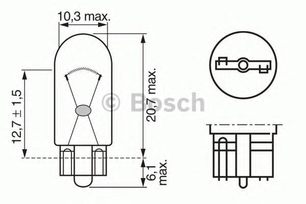 Лампочка переднього габариту Bosch 1987302241 ціна, від 0.97 USD