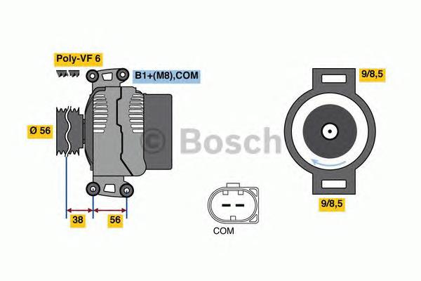 Генератор 0986081370 Bosch