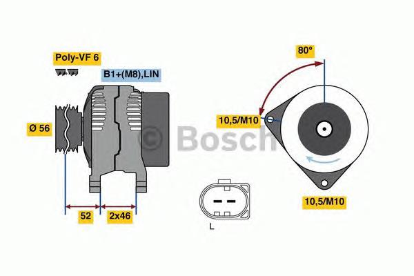 0986081390 Bosch генератор