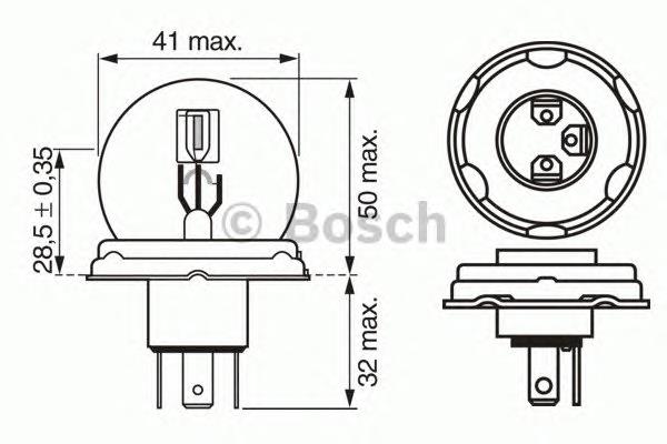 Купити 1987302421 Bosch Лампочка галогенна