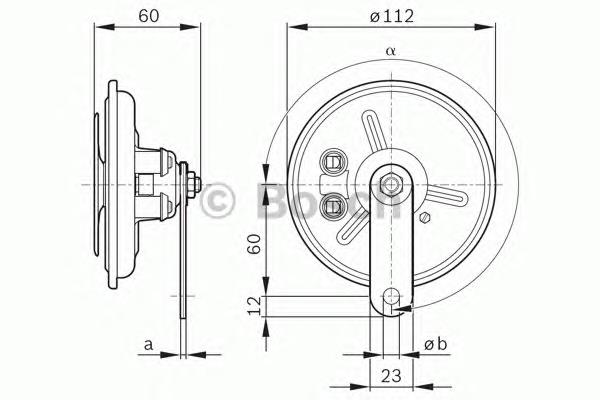 Купити 0986320312 Bosch Звуковий сигнал
