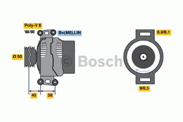 Генератор Bosch 0986047640 ціна, від 333.68 USD
