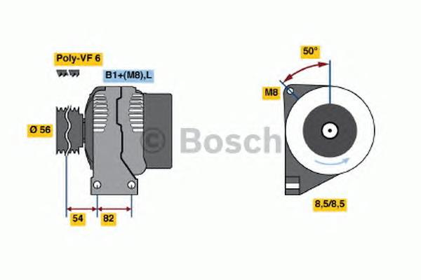 Генератор 0986047500 Bosch