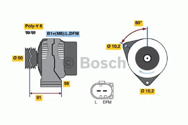 Купити 0986047530 Bosch Генератор