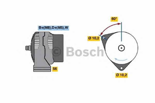 Генератор 0986047210 Bosch