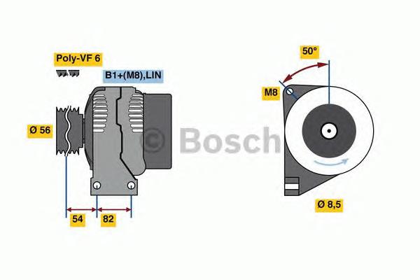 Купити 0986047380 Bosch Генератор