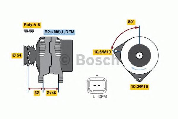 Купити 0986047360 Bosch Генератор