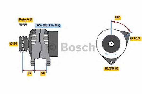 0986047280 Bosch генератор