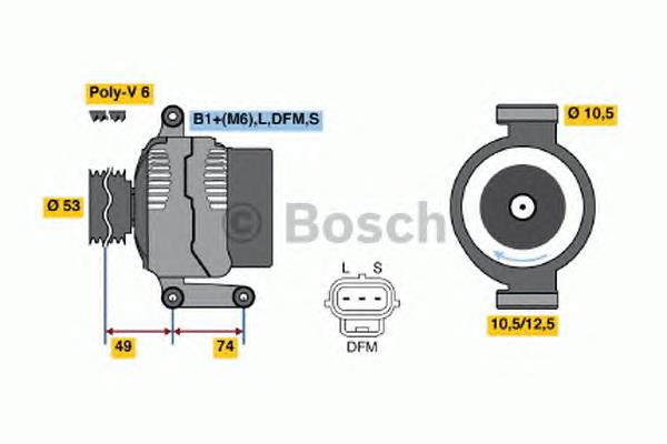 0986047260 Bosch генератор