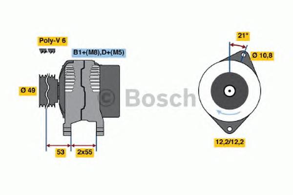 0986048030 Bosch генератор