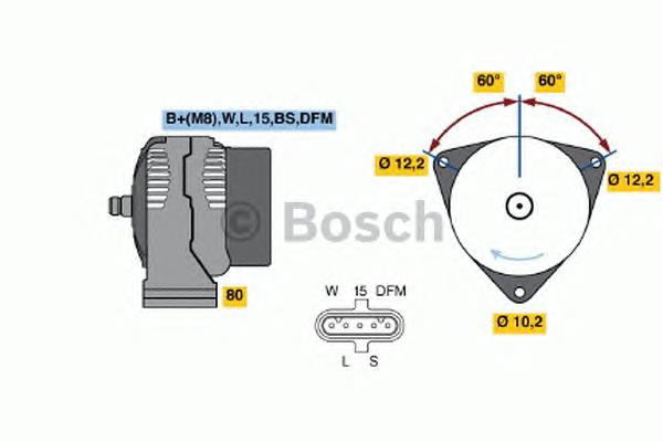 0986048110 Bosch Авто генератор