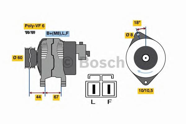 0986048320 Bosch Авто генератор