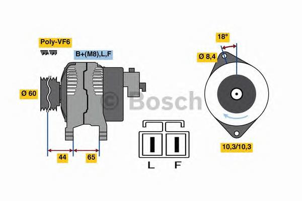 0986048301 Bosch Авто генератор