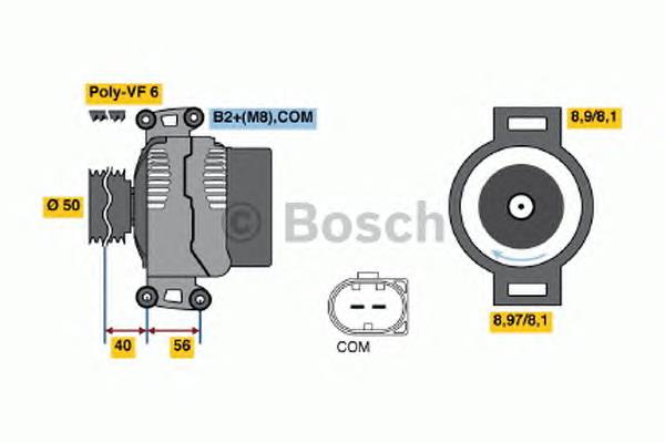 0986047670 Bosch Авто генератор