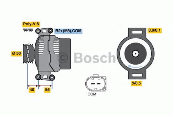 Генератор 0986047650 Bosch