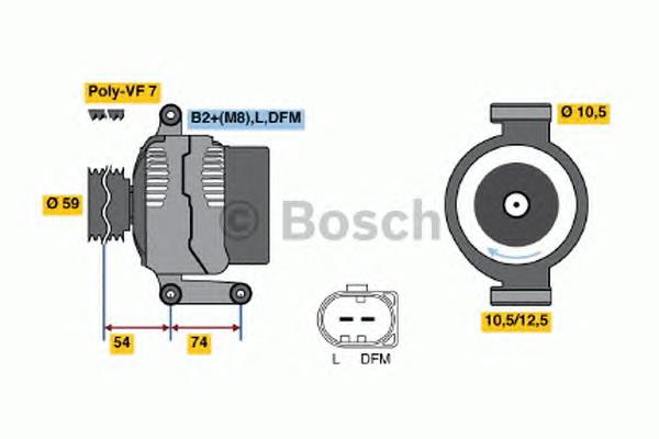 Генератор 0986047920 Bosch