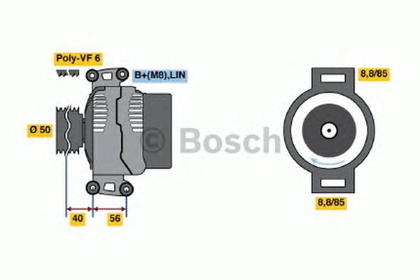 0986047840 Bosch Авто генератор