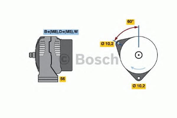 0986046000 Bosch Авто генератор