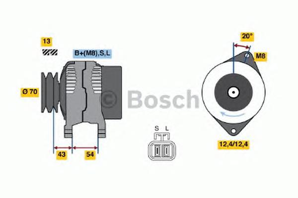 Купити 0986045611 Bosch Генератор