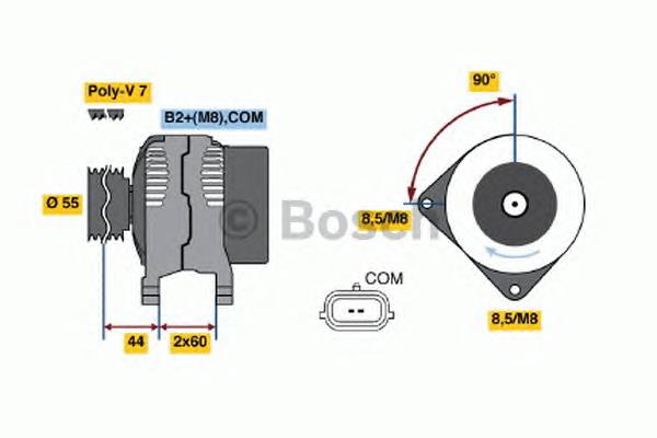 Генератор 0986046440 Bosch