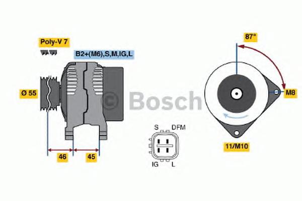 Генератор 0986046120 Bosch
