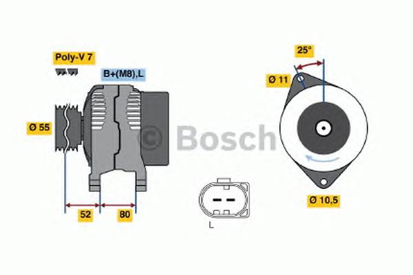 0986046210 Bosch генератор