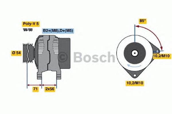 Купити 0986046140 Bosch Генератор