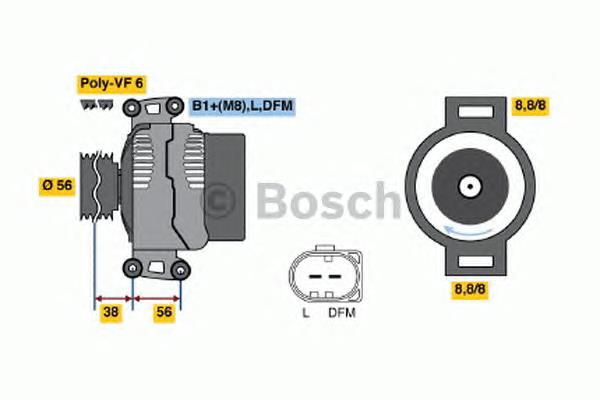 0986046160 Bosch генератор