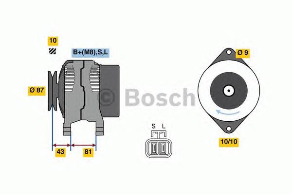 Генератор 0986080430 Bosch