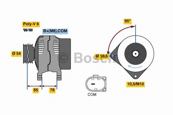 Купити 0986080580 Bosch Генератор