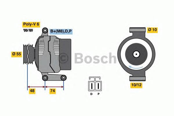 0986080320 Bosch Авто генератор