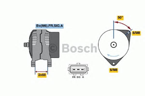 Купити 0986049181 Bosch Генератор