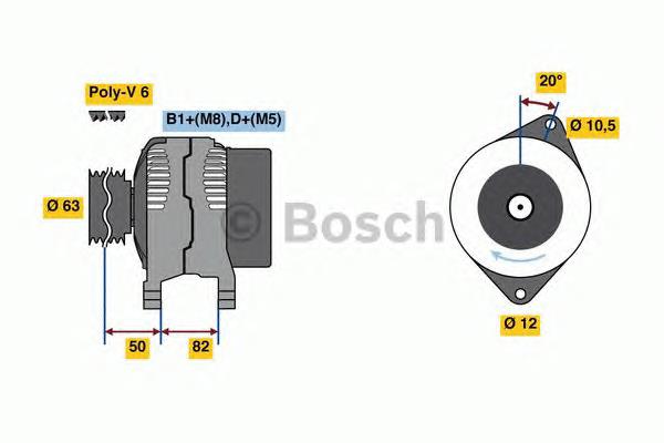 0986049420 Bosch генератор