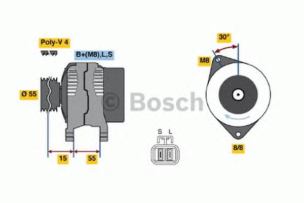 Генератор Bosch 0986049191 ціна, від 61.87 USD