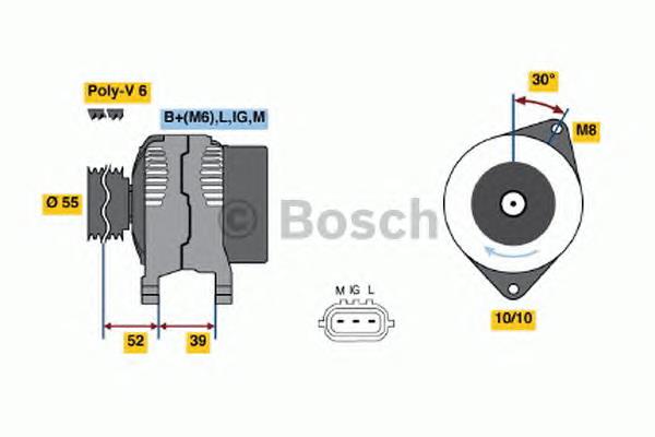 Генератор 0986049211 Bosch
