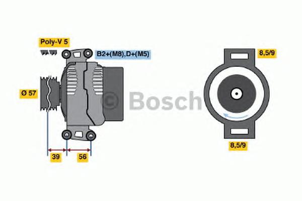 Генератор 0986048620 Bosch