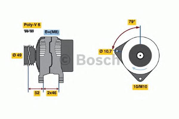 0986048911 Bosch генератор
