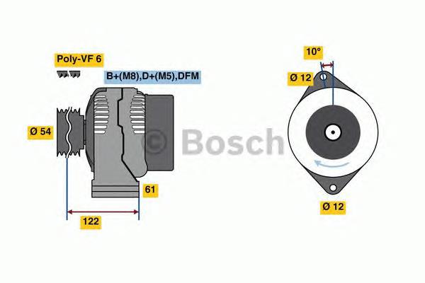 0986049000 Bosch генератор