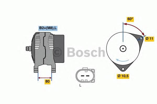 Генератор Bosch 0986049950 ціна, від 108.77 USD